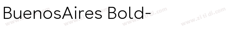 BuenosAires Bold字体转换